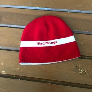 Vintage Detroit Red Wings Skull Beanie Cap